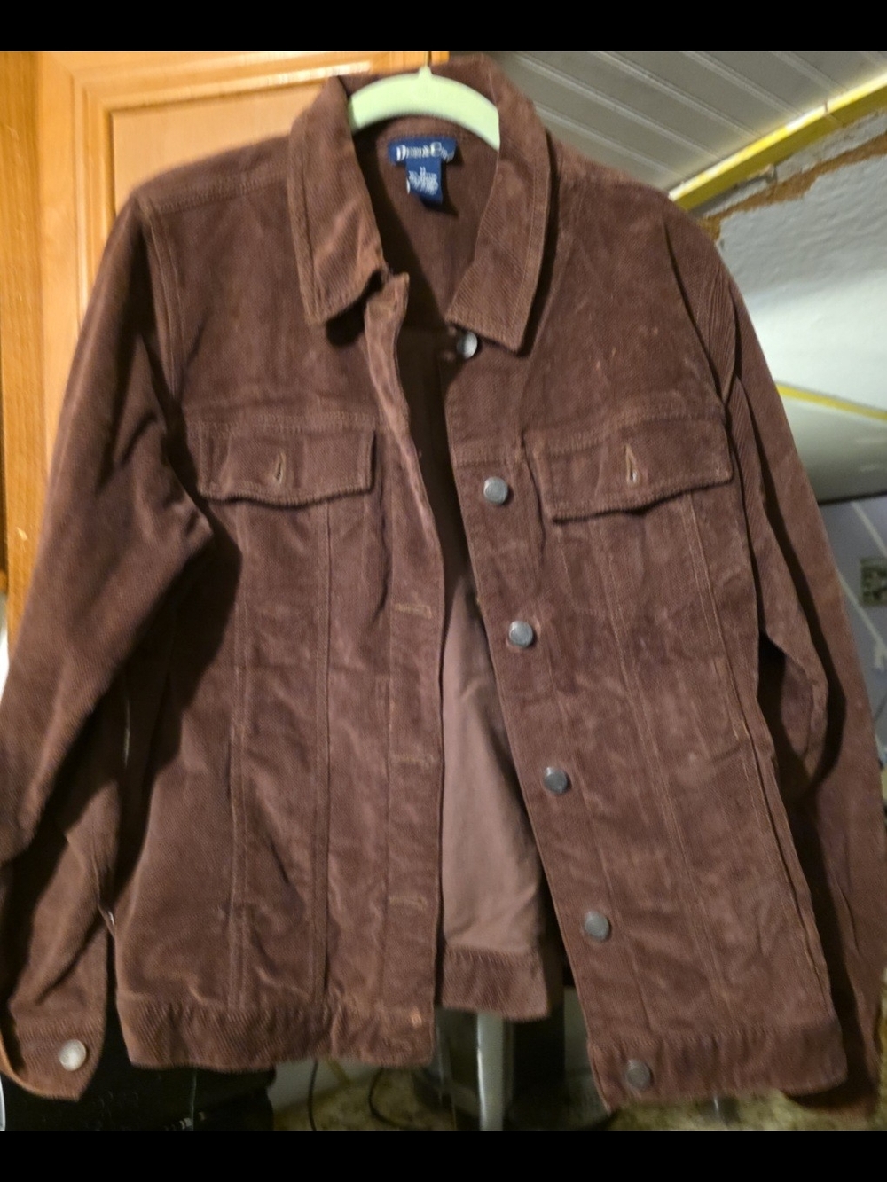 Denim&Co Chocolate Brown Suede Shirt Jacket